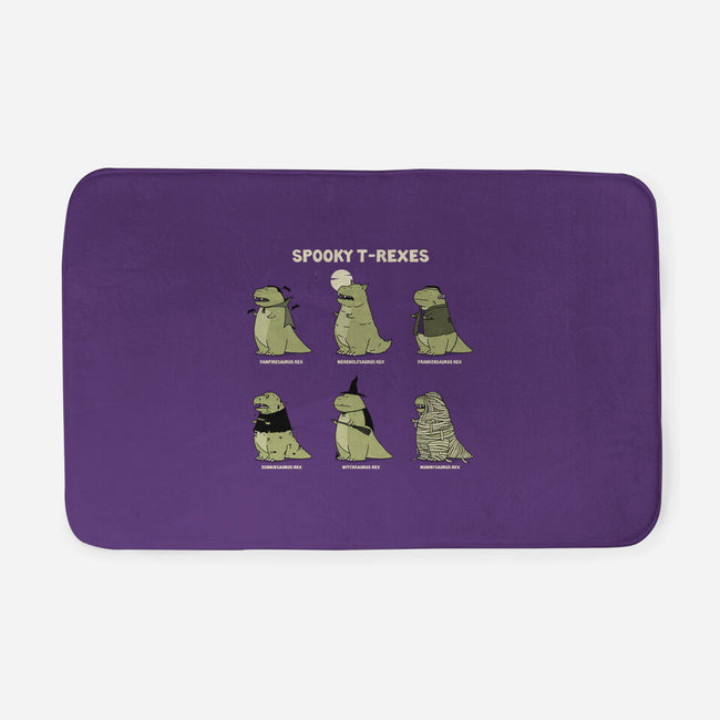 Spooky T-Rexes-None-Memory Foam-Bath Mat-pigboom