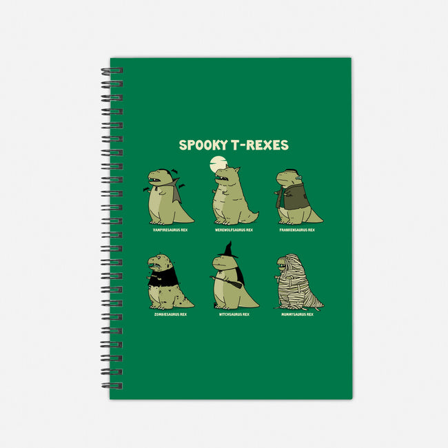 Spooky T-Rexes-None-Dot Grid-Notebook-pigboom