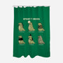 Spooky T-Rexes-None-Polyester-Shower Curtain-pigboom