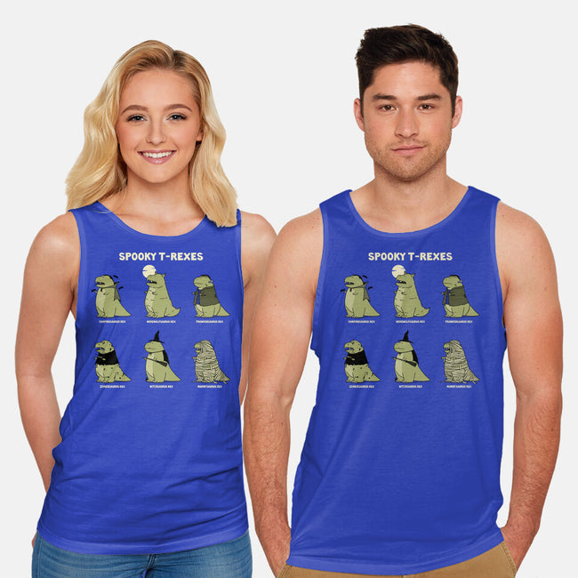 Spooky T-Rexes-Unisex-Basic-Tank-pigboom