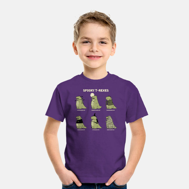 Spooky T-Rexes-Youth-Basic-Tee-pigboom