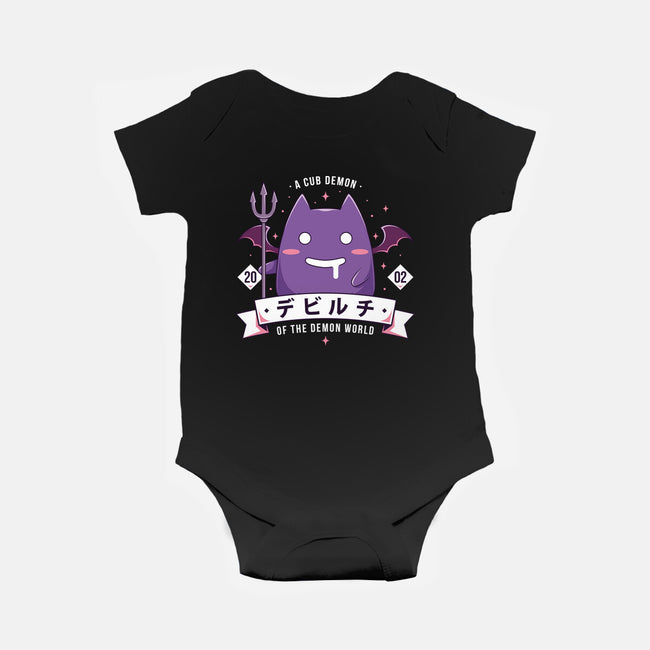 Small Demon-Baby-Basic-Onesie-Alundrart