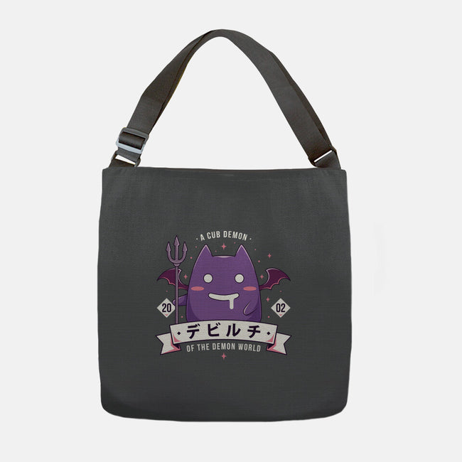 Small Demon-None-Adjustable Tote-Bag-Alundrart