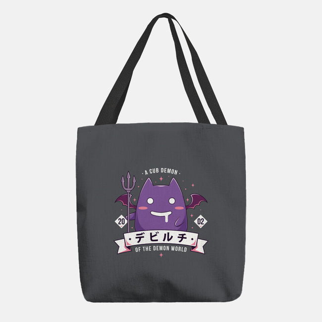 Small Demon-None-Basic Tote-Bag-Alundrart