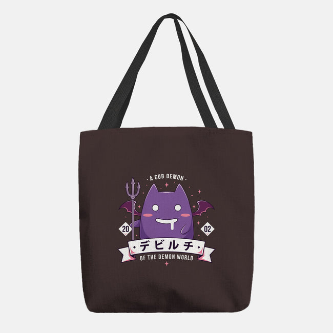 Small Demon-None-Basic Tote-Bag-Alundrart