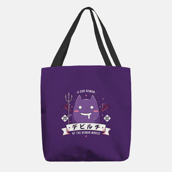 Small Demon-None-Basic Tote-Bag-Alundrart