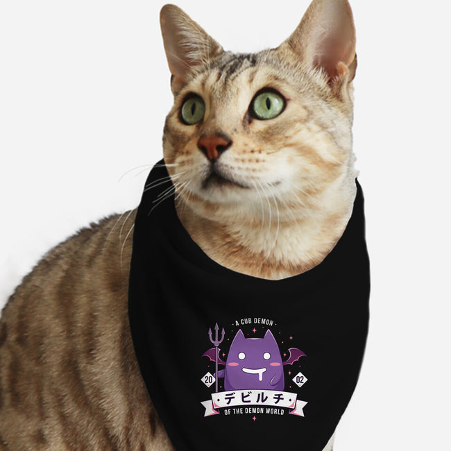 Small Demon-Cat-Bandana-Pet Collar-Alundrart