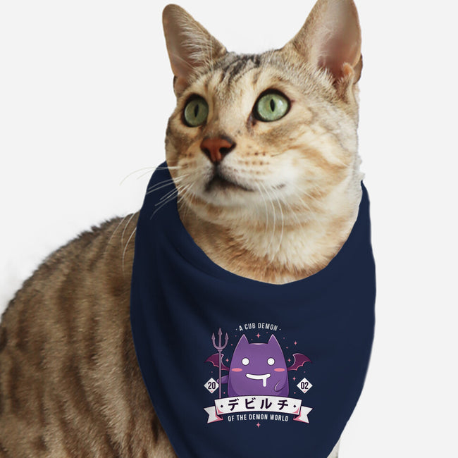 Small Demon-Cat-Bandana-Pet Collar-Alundrart