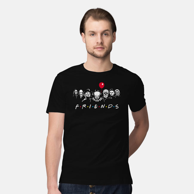 Horror Friends-Mens-Premium-Tee-MaxoArt