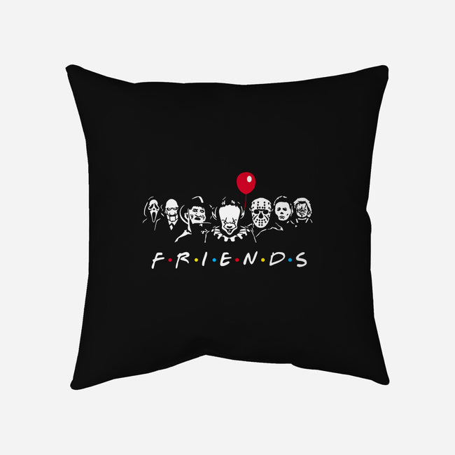 Horror Friends-None-Non-Removable Cover w Insert-Throw Pillow-MaxoArt