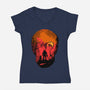 Evil Dead Fight-Womens-V-Neck-Tee-heydale