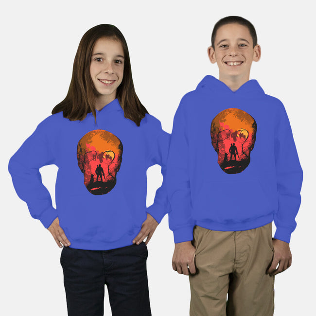 Evil Dead Fight-Youth-Pullover-Sweatshirt-heydale
