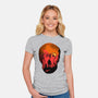 Evil Dead Fight-Womens-Fitted-Tee-heydale