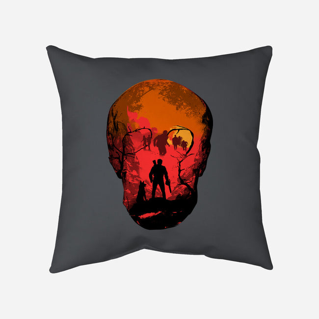 Evil Dead Fight-None-Non-Removable Cover w Insert-Throw Pillow-heydale