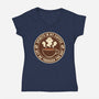 Spirits In My Coffee-Womens-V-Neck-Tee-danielmorris1993