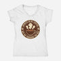 Spirits In My Coffee-Womens-V-Neck-Tee-danielmorris1993