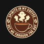 Spirits In My Coffee-None-Removable Cover-Throw Pillow-danielmorris1993