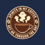 Spirits In My Coffee-Womens-V-Neck-Tee-danielmorris1993