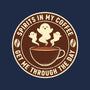 Spirits In My Coffee-None-Removable Cover-Throw Pillow-danielmorris1993