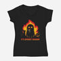 It's Spooky Season-Womens-V-Neck-Tee-danielmorris1993