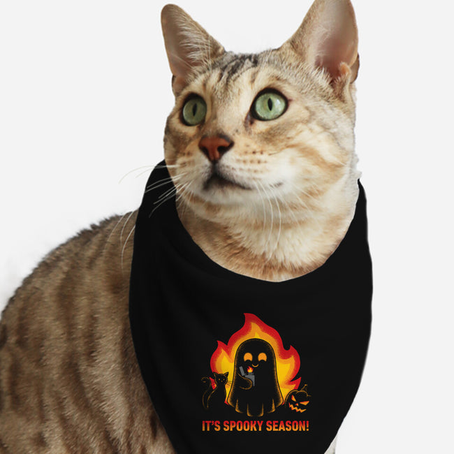 It's Spooky Season-Cat-Bandana-Pet Collar-danielmorris1993