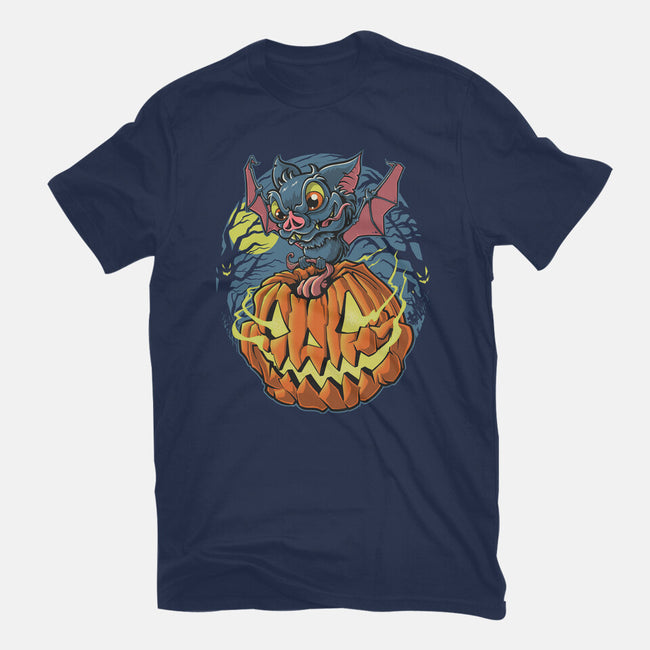 Spooky Night Bat-Mens-Heavyweight-Tee-Betmac