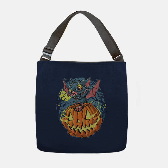 Spooky Night Bat-None-Adjustable Tote-Bag-Betmac