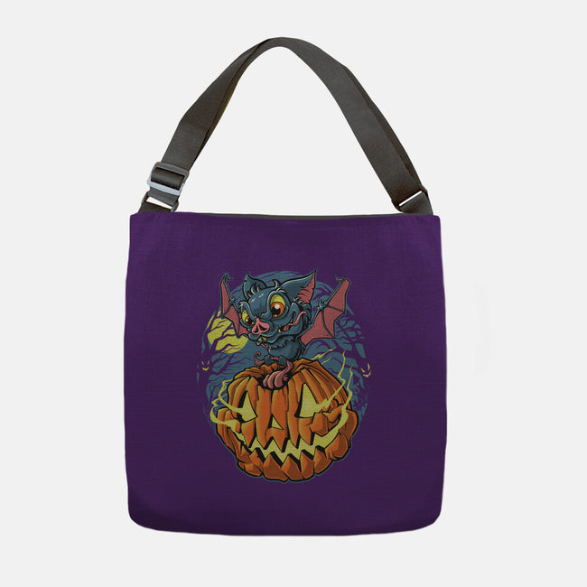 Spooky Night Bat-None-Adjustable Tote-Bag-Betmac