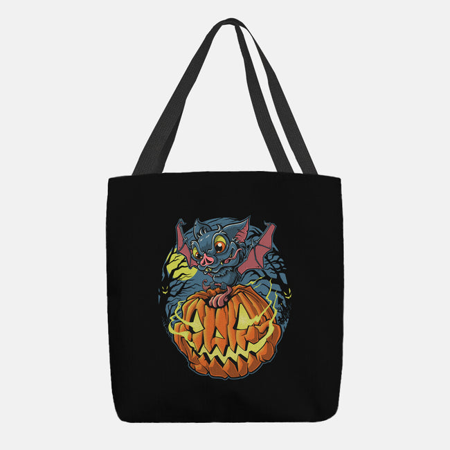 Spooky Night Bat-None-Basic Tote-Bag-Betmac