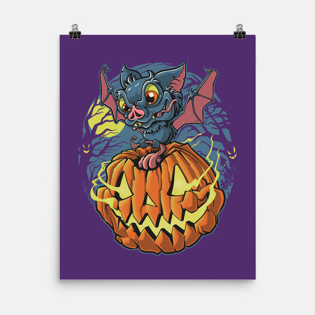 Spooky Night Bat-None-Matte-Poster-Betmac