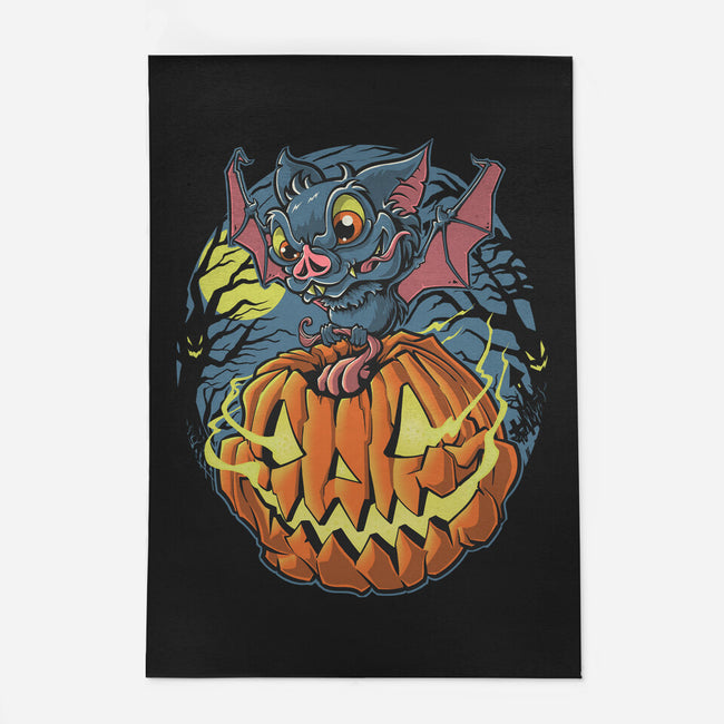 Spooky Night Bat-None-Outdoor-Rug-Betmac