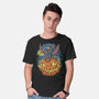 Spooky Night Bat-Mens-Basic-Tee-Betmac