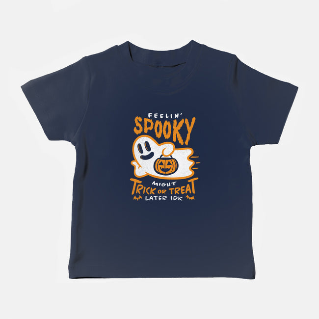 Might Trick Or Treat Later-Baby-Basic-Tee-RyanAstle