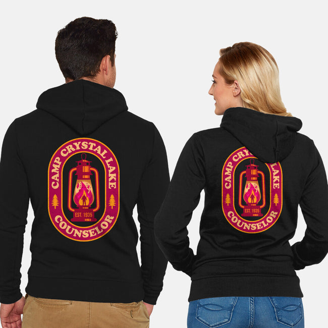 Camp Crystal Lake Counselor-Unisex-Zip-Up-Sweatshirt-sachpica