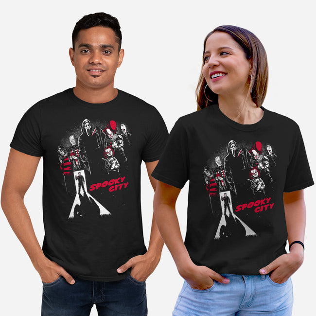 Spooky City-Unisex-Basic-Tee-Studio Mootant