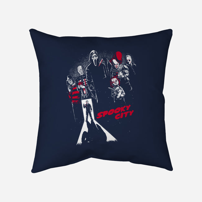 Spooky City-None-Non-Removable Cover w Insert-Throw Pillow-Studio Mootant