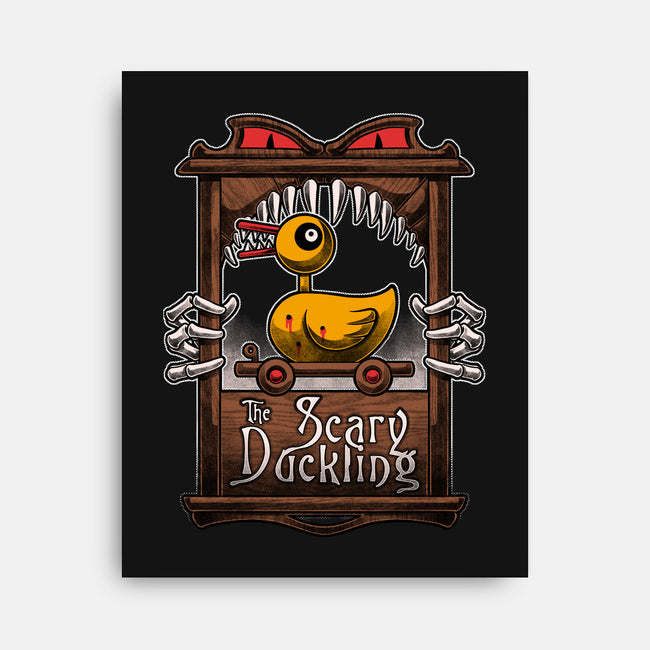 Halloween Scary Duckling-None-Stretched-Canvas-Studio Mootant