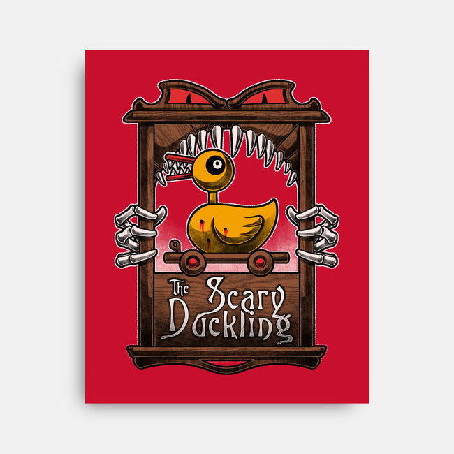 Halloween Scary Duckling-None-Stretched-Canvas-Studio Mootant