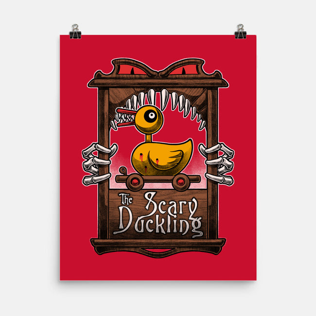 Halloween Scary Duckling-None-Matte-Poster-Studio Mootant