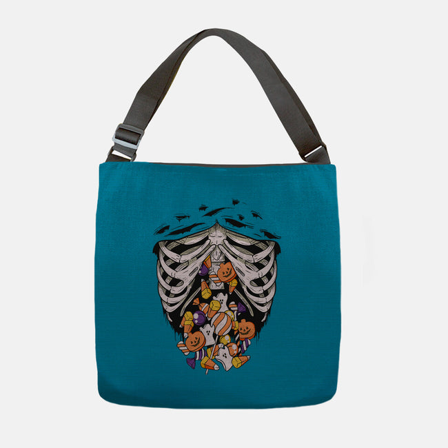 Candy Skeleton-None-Adjustable Tote-Bag-LM2KONE