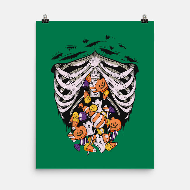 Candy Skeleton-None-Matte-Poster-LM2KONE