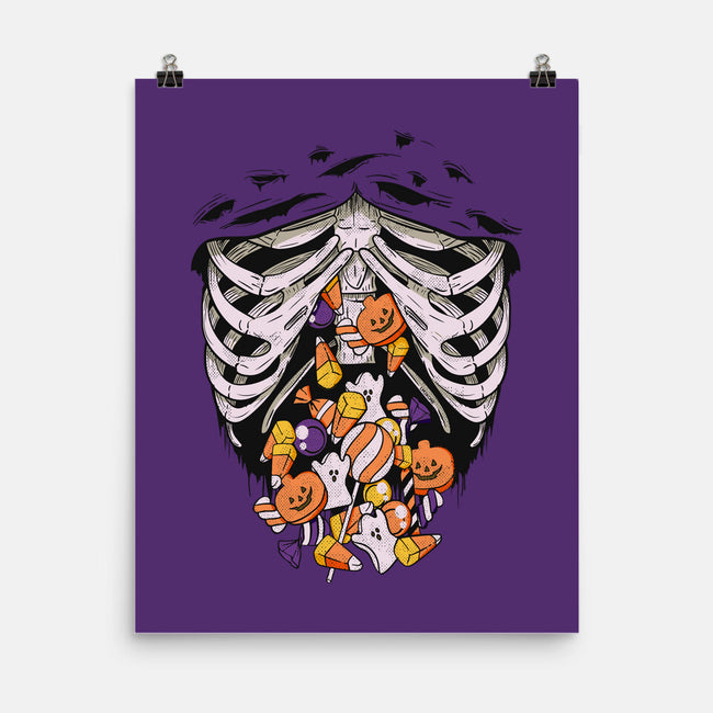 Candy Skeleton-None-Matte-Poster-LM2KONE