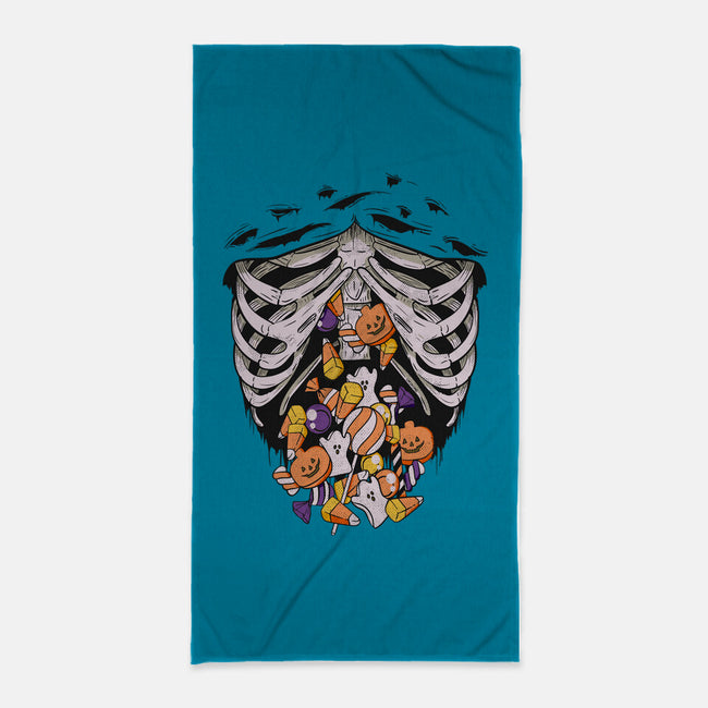 Candy Skeleton-None-Beach-Towel-LM2KONE