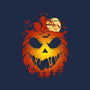 Halloween Scary Pumpkin-Unisex-Basic-Tee-LM2KONE