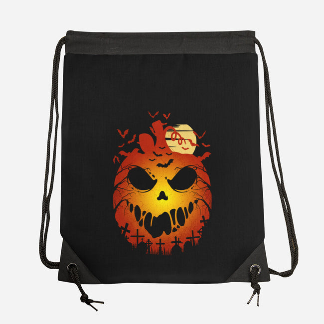 Halloween Scary Pumpkin-None-Drawstring-Bag-LM2KONE