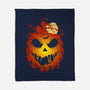 Halloween Scary Pumpkin-None-Fleece-Blanket-LM2KONE