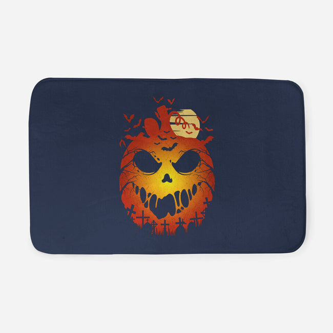 Halloween Scary Pumpkin-None-Memory Foam-Bath Mat-LM2KONE