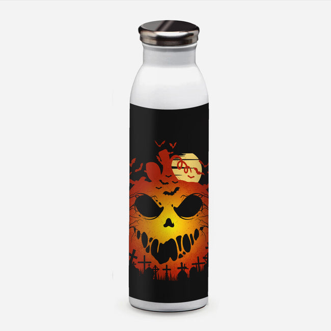 Halloween Scary Pumpkin-None-Water Bottle-Drinkware-LM2KONE