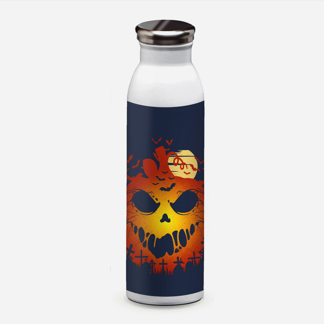 Halloween Scary Pumpkin-None-Water Bottle-Drinkware-LM2KONE