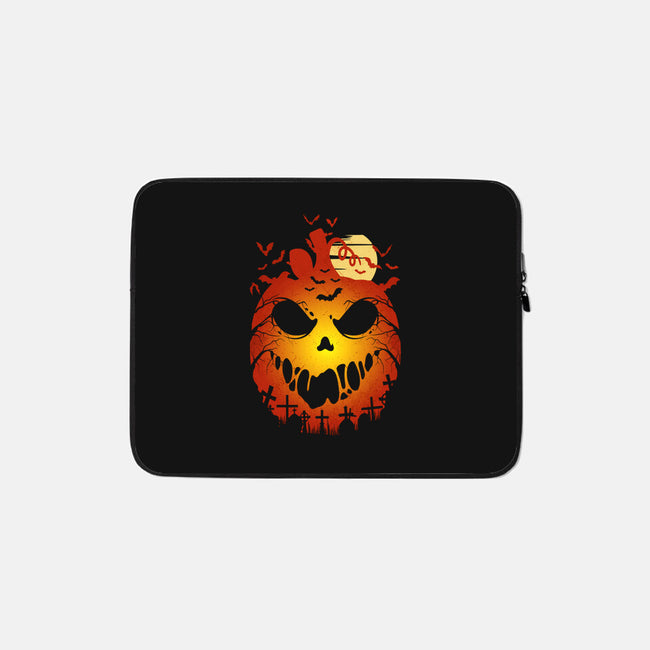 Halloween Scary Pumpkin-None-Zippered-Laptop Sleeve-LM2KONE